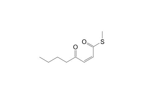 Methyl (Z)-4-oxo-2-octenethioate