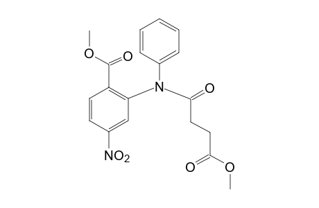 N-(3-carboxypropionyl)-4-nitro-N-phenylanthranilic acid, dimethyl ester