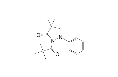 3-Pyrazolidinone, 2-(2,2-dimethyl-1-oxopropyl)-4,4-dimethyl-1-phenyl-