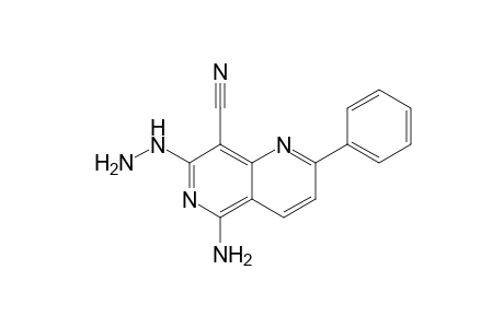 5-Amino-8-cyano-7-hydrazino-2-phenyl-1,6-naphthyridine
