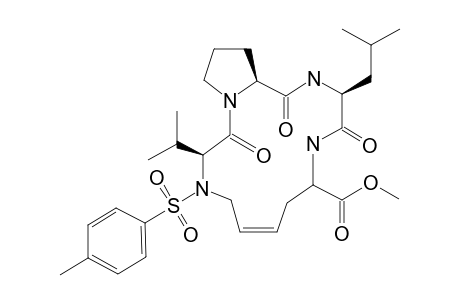 (3S,6Z,12S,15S)-12-isobutyl-3-isopropyl-2,11,14-triketo-4-(4-methylphenyl)sulfonyl-1,4,10,13-tetrazabicyclo[13.3.0]octadec-6-ene-9-carboxylic acid methyl ester