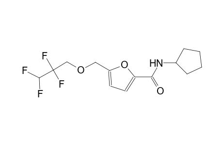 N-cyclopentyl-5-[(2,2,3,3-tetrafluoropropoxy)methyl]-2-furamide