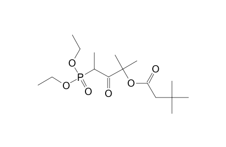 Butanoic acid, 3,3-dimethyl-, 3-(diethoxyphosphinyl)-1,1-dimethyl-2-oxobutyl ester