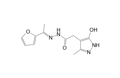 1H-pyrazole-4-acetic acid, 5-hydroxy-3-methyl-, 2-[(E)-1-(2-furanyl)ethylidene]hydrazide