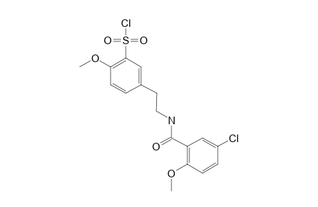 5-[2-[(5-chloro-2-methoxybenzoyl)amino]ethyl]-2-methoxybenzenesulfonyl chloride