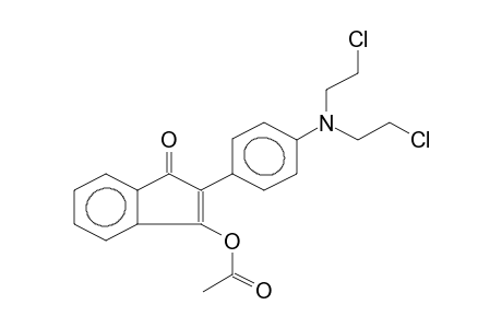 2-{4'-[N.N-bis(Chloroethyl)amino]phenyl}-3-(acetoxy)-1-oxobenzocyclopent-2-ene