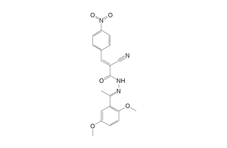 2-Cyano-N'-[1-(2,5-dimethoxyphenyl)ethylidene]-3-(4-nitrophenyl)acrylohydrazide