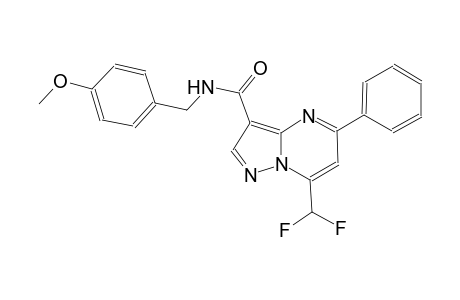 7-(difluoromethyl)-N-(4-methoxybenzyl)-5-phenylpyrazolo[1,5-a]pyrimidine-3-carboxamide