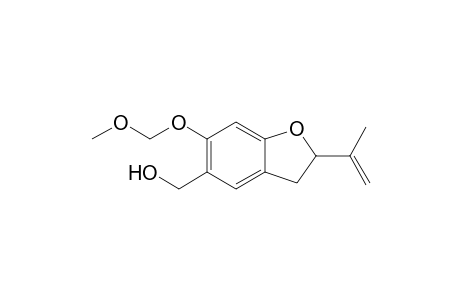 [6-(Methoxymethoxy)-2-(prop-1-en-2-yl)-2,3-dihydrobenzofuran-5-yl-]methanol