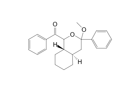 ((4aR,8aS)-3-Methoxy-3-phenyl-octahydro-isochromen-1-yl)-phenyl-methanone