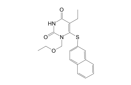 1-(Ethoxymethyl)-5-ethyl-6-(.beta.-naphthalene)-uracil