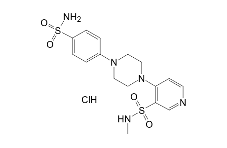 N-METHYL-4-[4-(p-SULFAMOYLPHENYL)-1-PIPERAZINYL]-3-PYRIDINESULFONAMIDE, MONOHYDROCHLORIDE