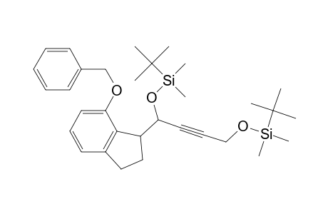 4,9-Dioxa-3,10-disiladodec-6-yne, 5-[2,3-dihydro-7-(phenylmethoxy)-1H-inden-1-yl]-2,2,3,3,10,10,11,11-octamethyl-