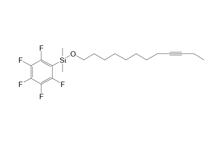 1-Dimethyl(pentafluorophenyl)silyloxydodec-9-yn