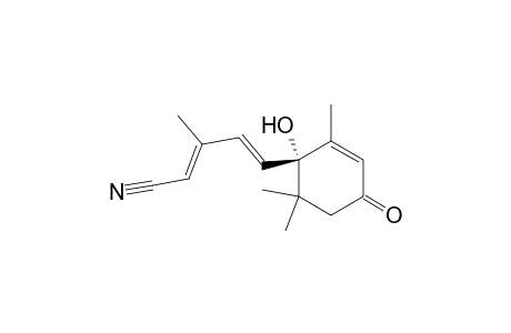(2E,4E)-3-methyl-5-[(1S)-2,6,6-trimethyl-1-oxidanyl-4-oxidanylidene-cyclohex-2-en-1-yl]penta-2,4-dienenitrile