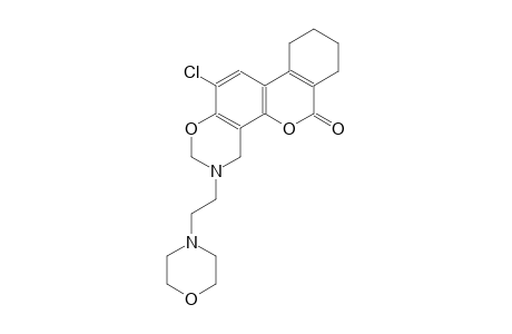 2H,6H-[2]benzopyrano[3,4-f][1,3]benzoxazin-6-one, 12-chloro-3,4,7,8,9,10-hexahydro-3-[2-(4-morpholinyl)ethyl]-