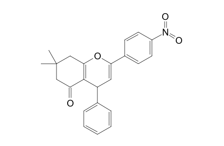 5-Oxo-2-(p-nitrophenyl)-4-phenyl-7,7-dimethyl-5,6,7,8-tetrahydro-4H-benzo[b]pyran