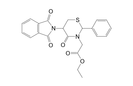 2H-1,3-Thiazine-3(4H)-acetic acid, 5-(1,3-dihydro-1,3-dioxo-2H-isoindol-2-yl)dihydro-4-oxo-2-phenyl-, ethyl ester