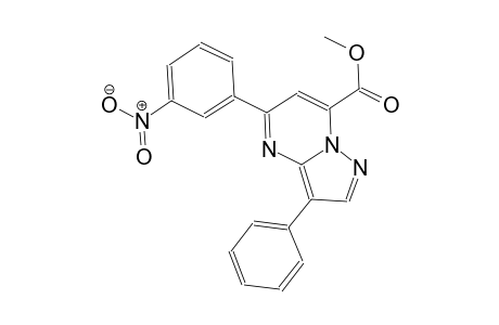 pyrazolo[1,5-a]pyrimidine-7-carboxylic acid, 5-(3-nitrophenyl)-3-phenyl-, methyl ester