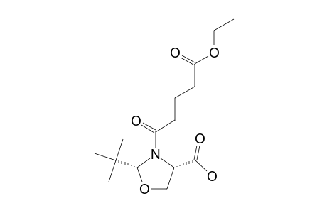 (2R,4S)-3-[3-(ETHOXYCARBONYL)-PROPANOYL]-2-TERT.-BUTYL-4-CARBOXY-1,3-OXAZOLIDINE
