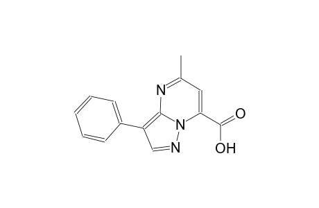 pyrazolo[1,5-a]pyrimidine-7-carboxylic acid, 5-methyl-3-phenyl-