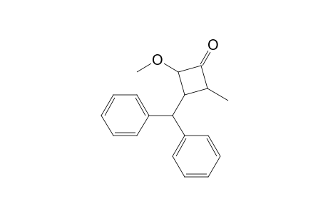 3-Diphenylmethyl-4-methoxy-2-methylcyclobutanone