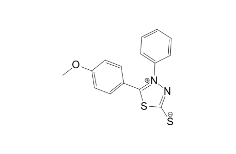 1,3,4-Thiadiazolium, 5-mercapto-2-(4-methoxyphenyl)-3-phenyl-, hydroxide, inner salt