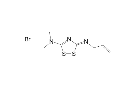 (Z)-3-(allylimino)-N,N-dimethyl-3H-1,2,4-dithiazol-5-amine hydrobromide