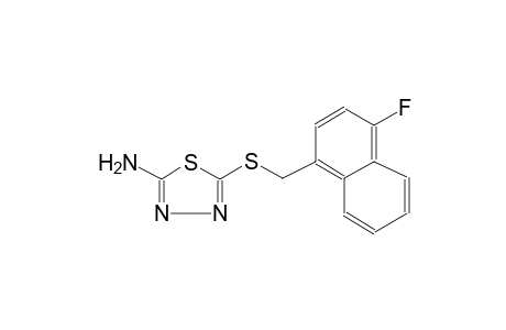 5-([(4-Fluoro-1-naphthyl)methyl]sulfanyl)-1,3,4-thiadiazol-2-amine