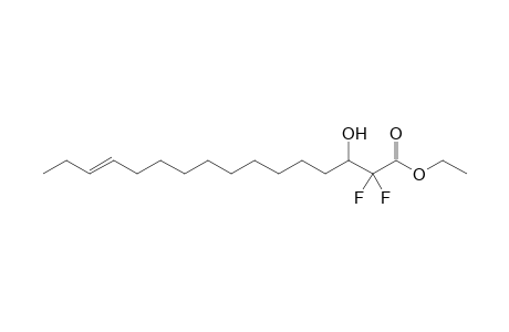 Ethyl (E)-2,2-difluoro-3-hydroxyhexadec-13-enoate