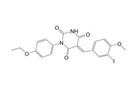 (5E)-1-(4-ethoxyphenyl)-5-(3-iodo-4-methoxybenzylidene)-2,4,6(1H,3H,5H)-pyrimidinetrione