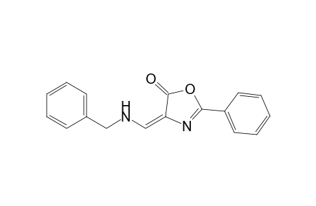 (4E)-2-phenyl-4-[[(phenylmethyl)amino]methylidene]-1,3-oxazol-5-one