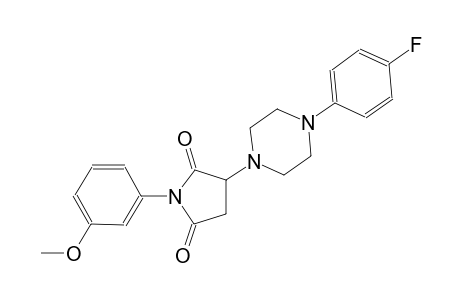 2,5-pyrrolidinedione, 3-[4-(4-fluorophenyl)-1-piperazinyl]-1-(3-methoxyphenyl)-