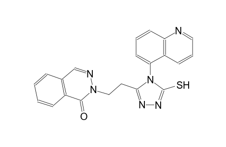 1(2H)-phthalazinone, 2-[2-[5-mercapto-4-(5-quinolinyl)-4H-1,2,4-triazol-3-yl]ethyl]-