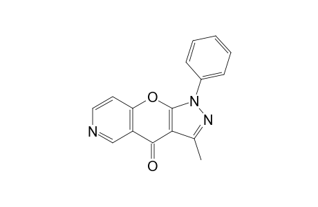 3-Methyl-1-phenylpyrazolo[4',3':5,6]pyrano[3,2-c]pyridin-4(1H)-one