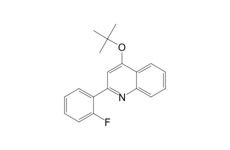 2-(2-fluorophenyl)-4-[(2-methylpropan-2-yl)oxy]quinoline