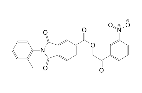 1H-isoindole-5-carboxylic acid, 2,3-dihydro-2-(2-methylphenyl)-1,3-dioxo-, 2-(3-nitrophenyl)-2-oxoethyl ester