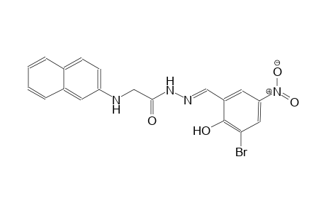 acetic acid, (2-naphthalenylamino)-, 2-[(E)-(3-bromo-2-hydroxy-5-nitrophenyl)methylidene]hydrazide