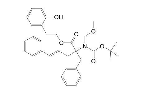 (E)-2-Benzyl-2-(tert-butoxycarbonyl-methoxymethyl-amino)-5-phenyl-pent-4-enoic acid 2-(2-hydroxy-phenyl)-ethyl ester