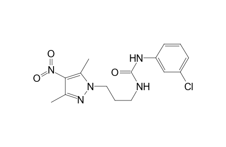 1-(3-Chlorophenyl)-3-[3-(3,5-dimethyl-4-nitro-1H-pyrazol-1-yl)propyl]urea