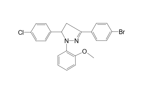 2-[3-(4-bromophenyl)-5-(4-chlorophenyl)-4,5-dihydro-1H-pyrazol-1-yl]phenyl methyl ether