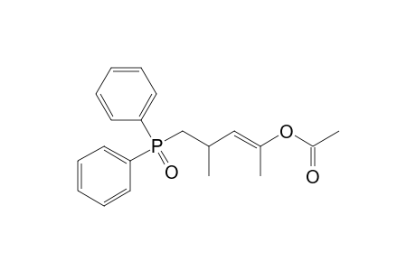(E)-2-acetoxy-5-diphenylphosphinoyl-4-methylpent-2-ene