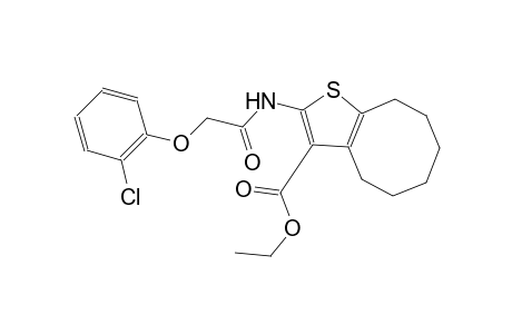 ethyl 2-{[(2-chlorophenoxy)acetyl]amino}-4,5,6,7,8,9-hexahydrocycloocta[b]thiophene-3-carboxylate