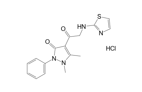 4-(N-2-thiazolylglycyl)antipyrine, monohydrochloride