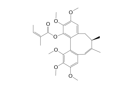 #2;NEGLSCHISANDRIN-F;[(5Z),7R,R]-BIAR-7,8-DIHYDRO-1,2,3,10,11-PENTAMETHOXY-13-(2Z)-METHYLBUT-2-ENOYL-6,7-DIMETHYL-DIBENZO-[A,C]-CYCLOOCTEN-5(6H)-ONE