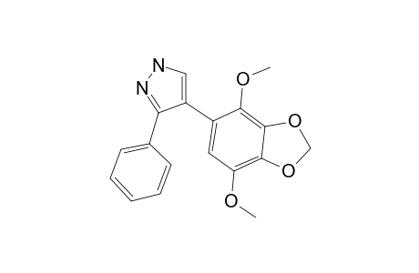 4-(4,7-Dimethoxy-2H-1,3-benzodioxol-5-yl)-3-phenyl-1H-pyrazole