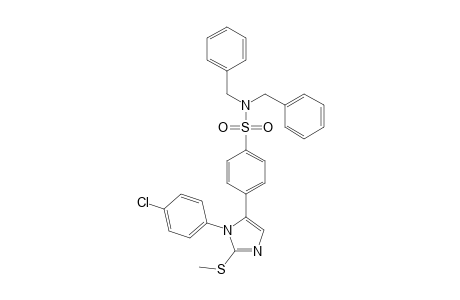 N,N-Dibenzyl-4-[1-(4-chlorophenyl)-2-methylthioimidazol-5-yl]benzene sulfonamide