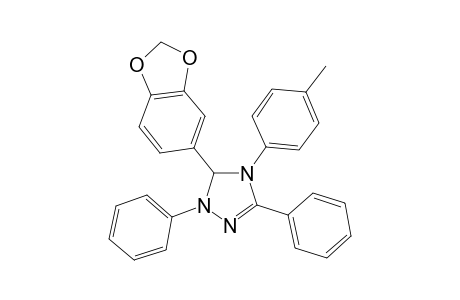 3-(1,3-benzodioxol-5-yl)-2,5-diphenyl-4-(p-tolyl)-3H-1,2,4-triazole