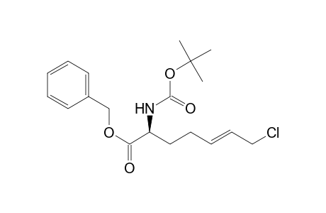 Benzyl 2(S)-[(tert-Butoxycarbonyl)amino]-7-chlorohept-5-enoate