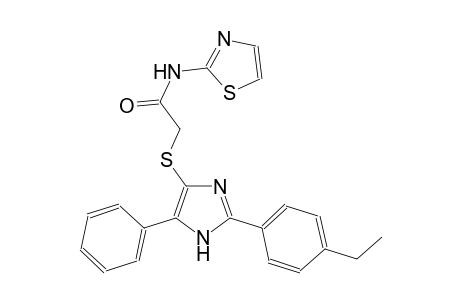 acetamide, 2-[[2-(4-ethylphenyl)-5-phenyl-1H-imidazol-4-yl]thio]-N-(2-thiazolyl)-